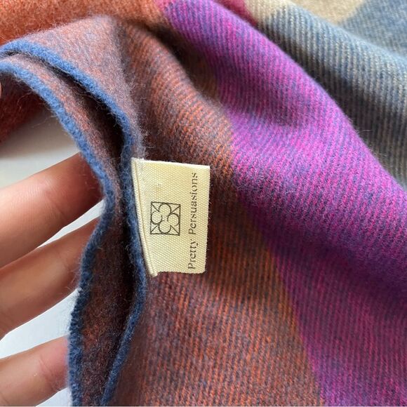 Pretty Persuasions Plaid Blanket Scarf - Picture 2 of 9